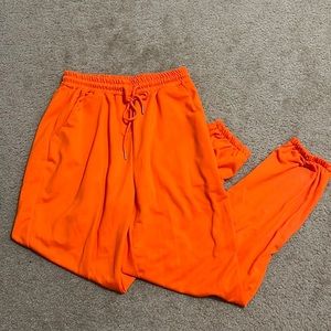 Amazon Orange Sweatpants : Size Medium